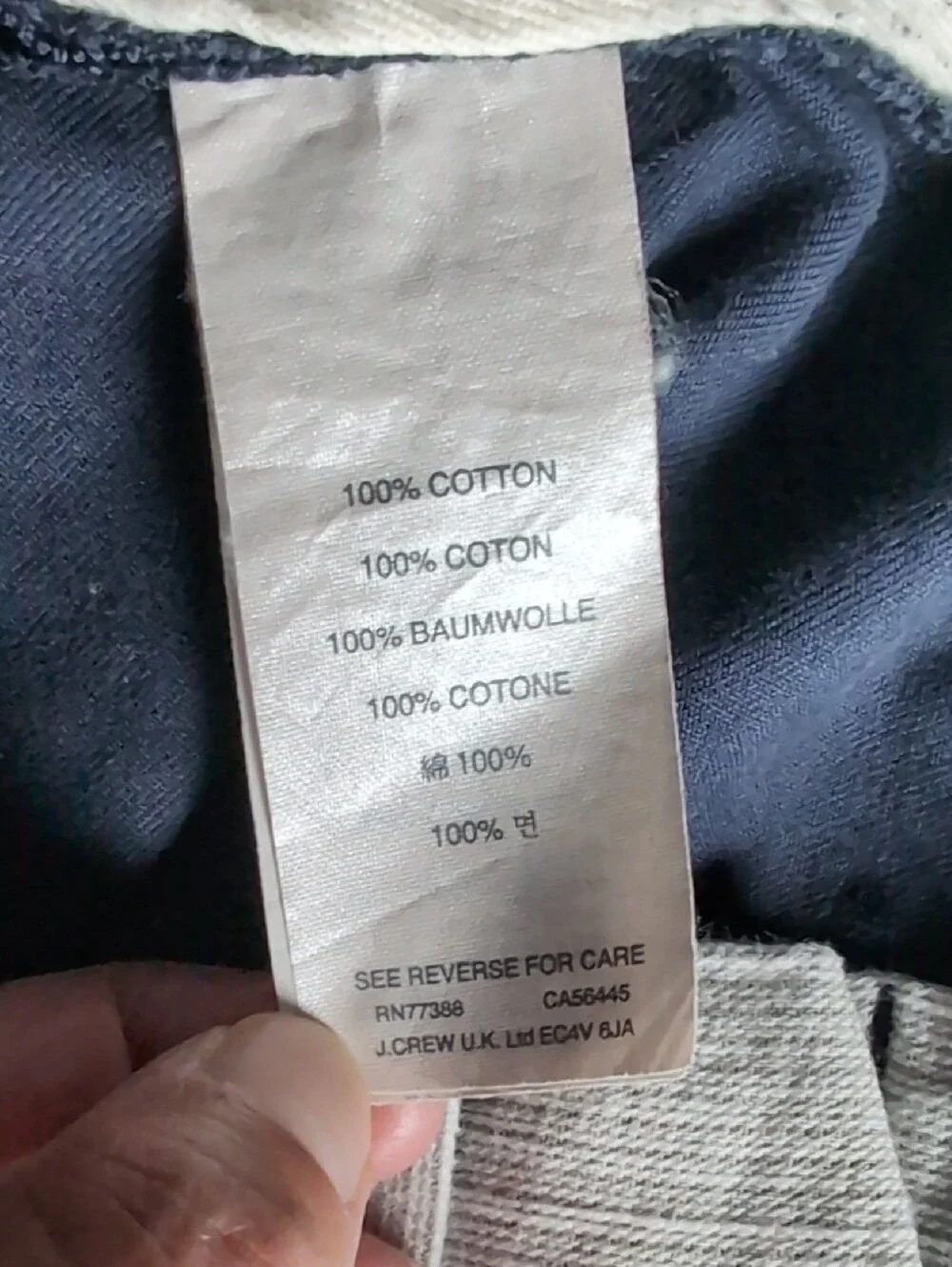 J. Crew Men's Navy Slim Chinos
